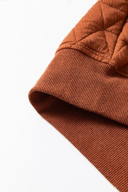 Yavita Half Zipped Loose Sweatshirt - FamilyClothes