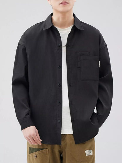 Men's Plus Size Button Down Long Sleeve Shirt - FamilyClothes