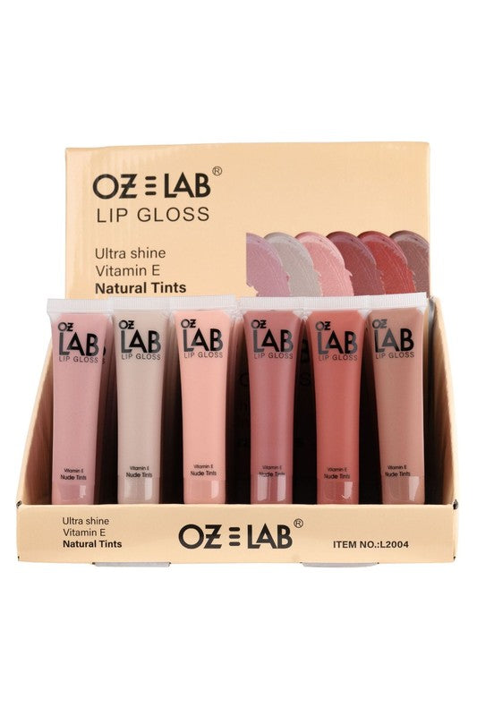 48 Pack-OZ LAB Natural Tinted Gloss Lip Polish - FamilyClothes