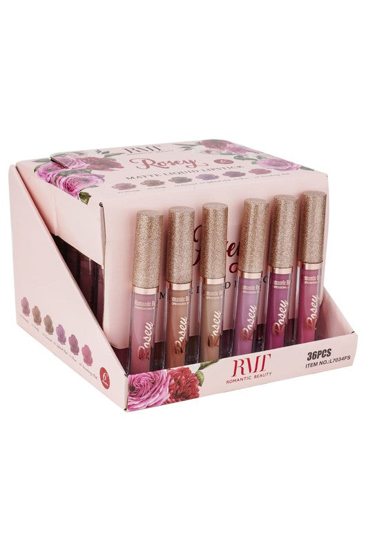 36 Pack Rosey Nude- Matte Liquid Lipsticks - FamilyClothes