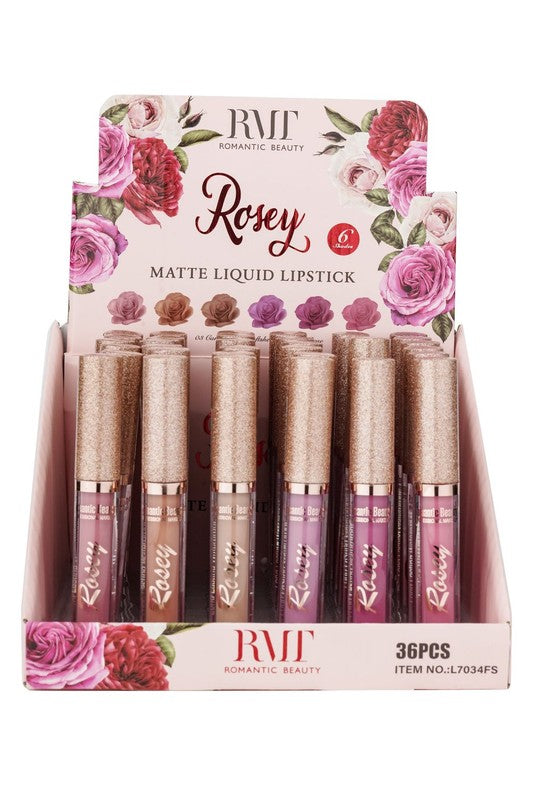 36 Pack Rosey Nude- Matte Liquid Lipsticks - FamilyClothes