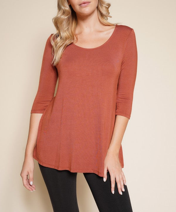 BAMBOO ELBOW TUNIC T - FamilyClothes