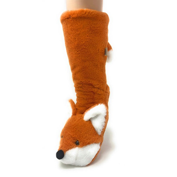 Fox Sakes - Women's Fluffy House Slipper Socks - FamilyClothes