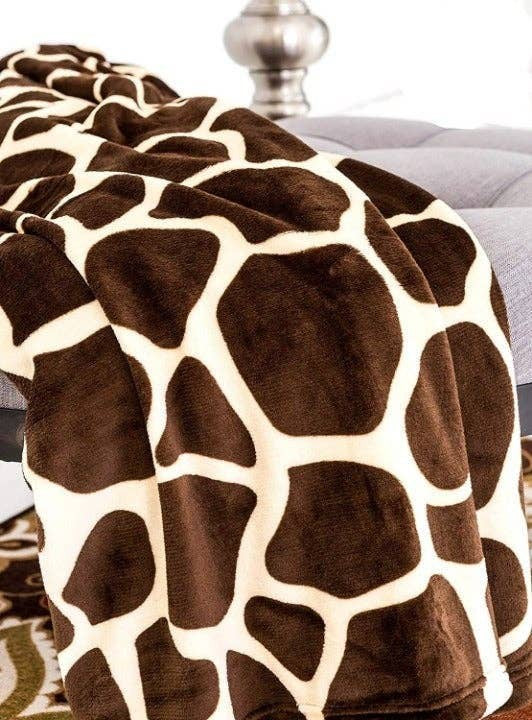Giraffe Super Soft Cozy Bed Throw Flannel Blanket - FamilyClothes