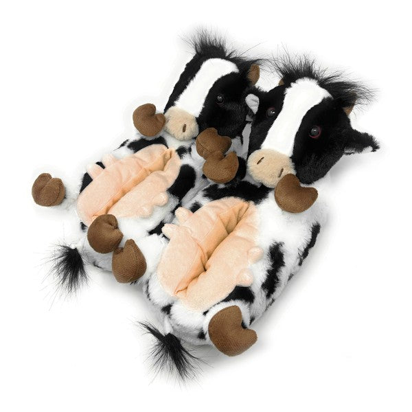 Howdy Cow - Kids' Cute Plush Animal Slippers - FamilyClothes