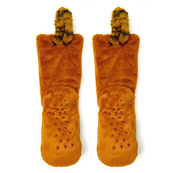Red Panda - Kids' Plush Animal Slipper Socks - FamilyClothes
