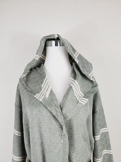 Unisex Beach Spa Robe with Pockets - Dark Color - FamilyClothes