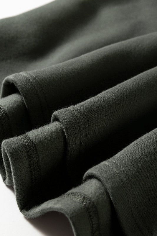 Solid Fleece Lined Drawstring Hoodie - FamilyClothes