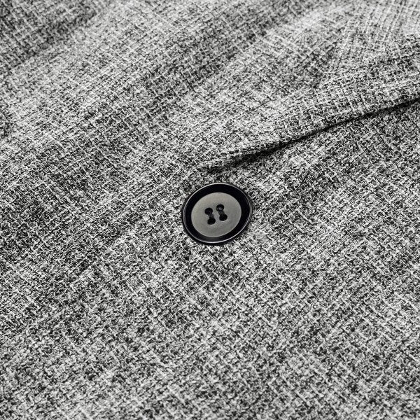 Men's Casual 1 Button Heathered Blazer Jacket - FamilyClothes