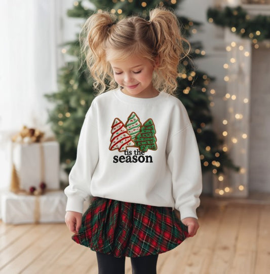 Tis the Season Tree Cake Sweatshirt for Festive Comfort and Style - FamilyClothes