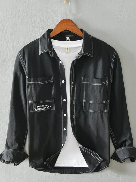 Men's Plus Size Button-Up Shirt - Ultimate Comfort and Style for Every Occasion - FamilyClothes