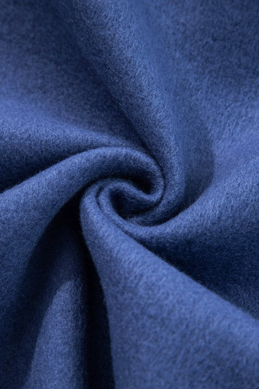 Solid Fleece Lined Drawstring Hoodie - FamilyClothes