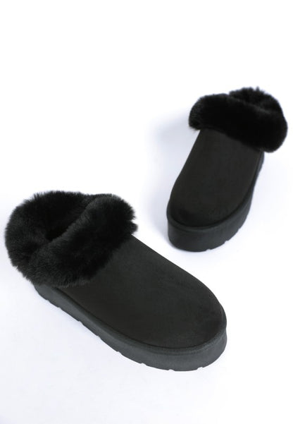 Aniso Faux Fur Slip On Snow Boots - FamilyClothes