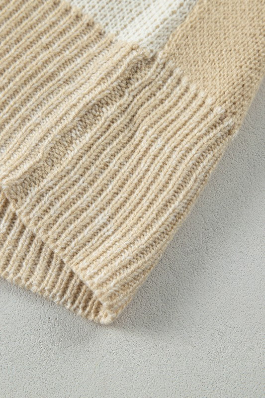 Abigail Print Drop Shoulder Sweater - FamilyClothes