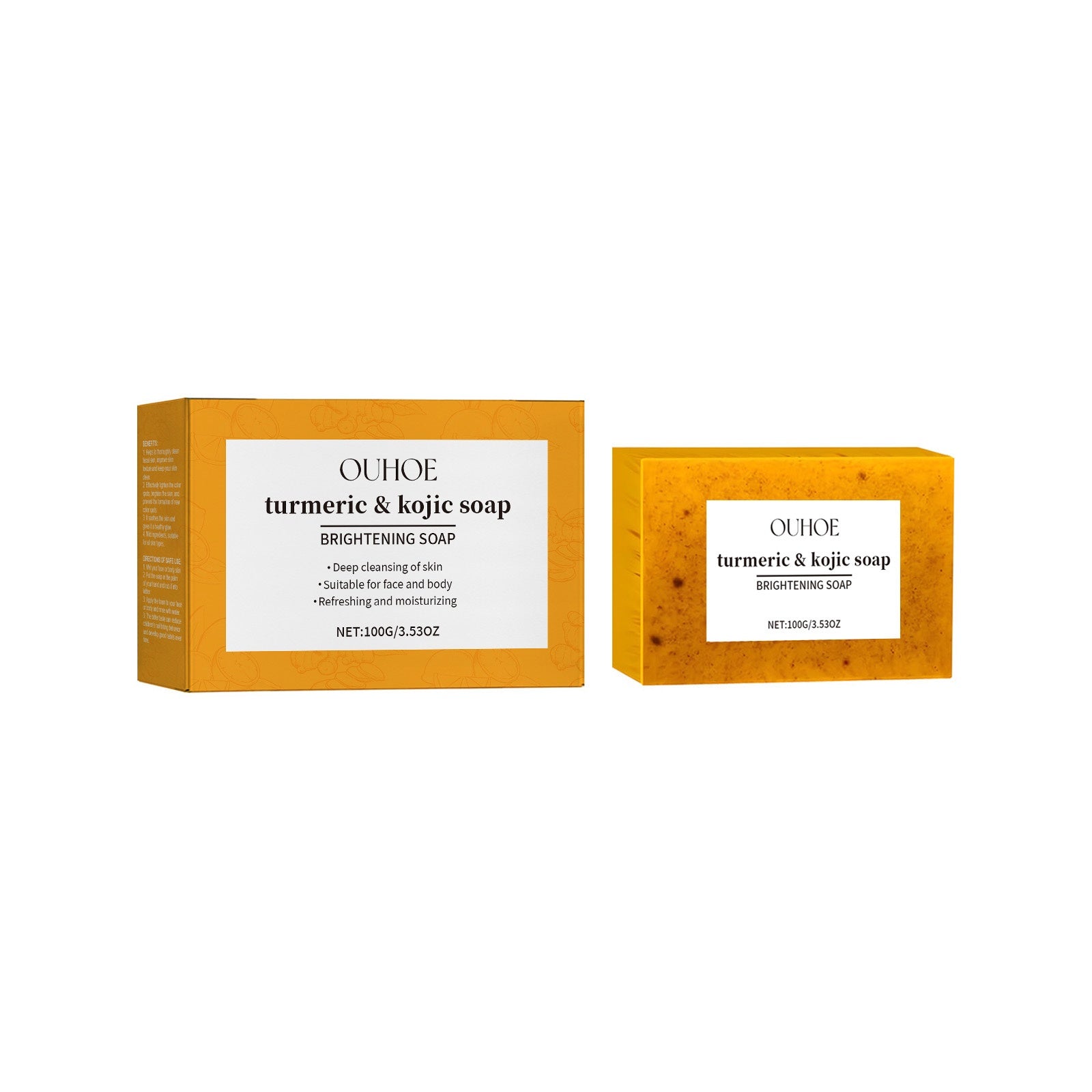 Lemon Turmeric Brightening Soap Gently Cleanses The Skin, Moisturizes, Hydrates And Replenishes Water. It Is A Facial And Body Care Soap FamilyClothes