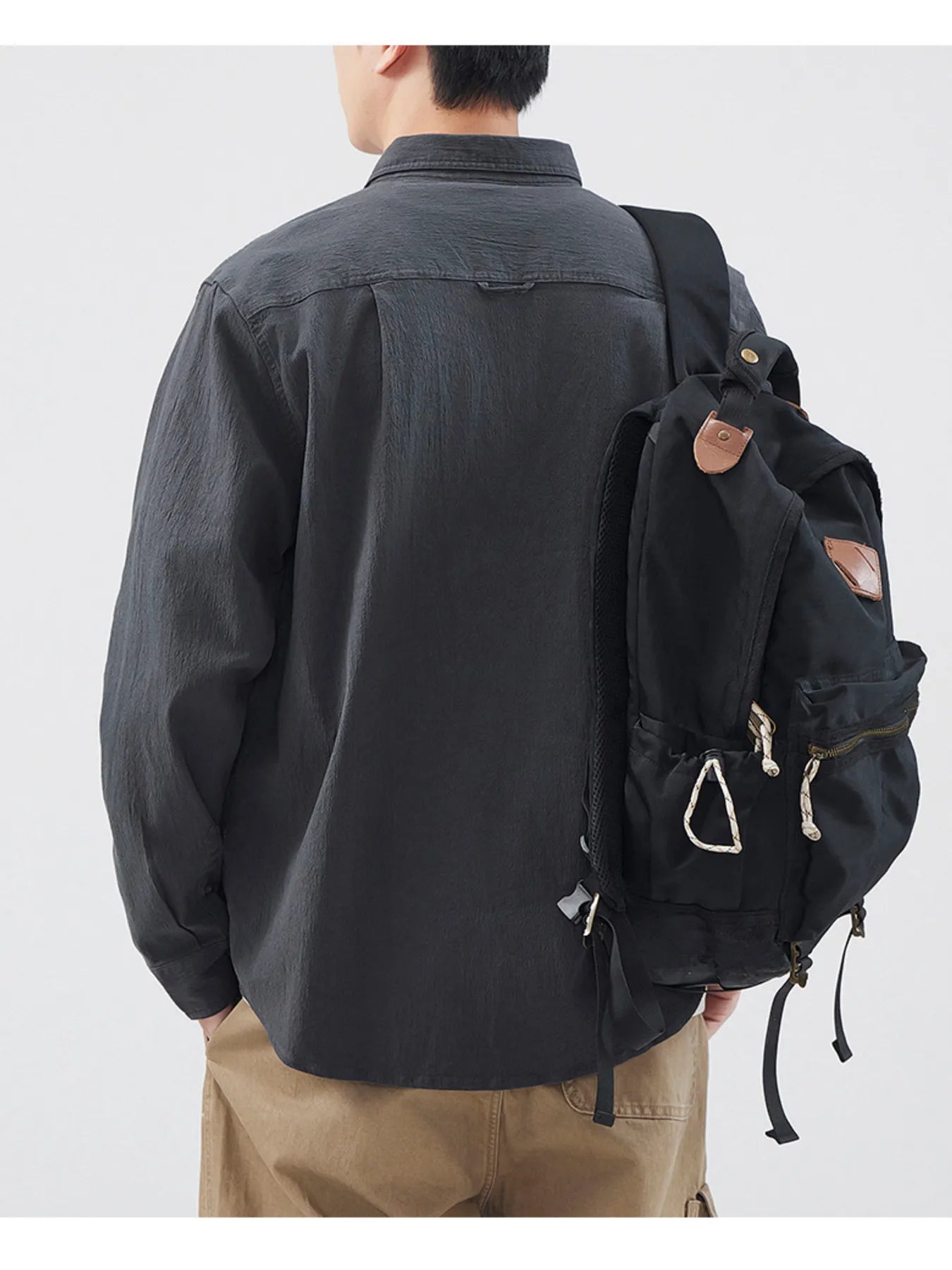 Men's Plus Size Button Up Long Sleeve Shirt - FamilyClothes