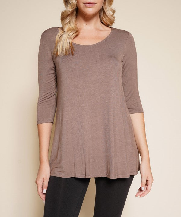 BAMBOO ELBOW TUNIC T - FamilyClothes