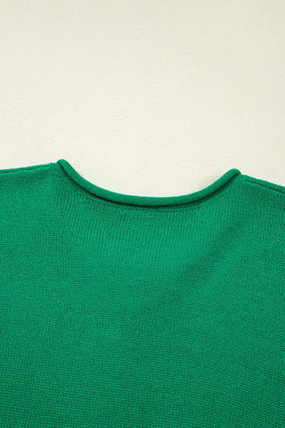 Evatyn Knit Drop Shoulder Sweater - FamilyClothes