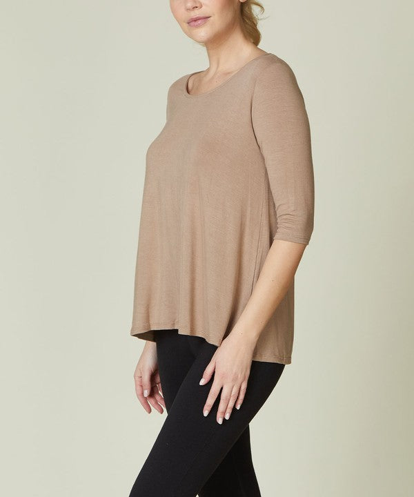 BAMBOO ELBOW TUNIC T - FamilyClothes