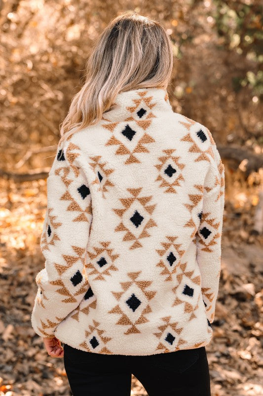 Elizy Quarter Zip Collar Sweatshirt - FamilyClothes