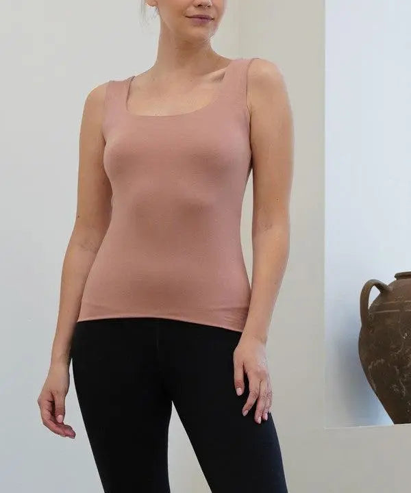 BAMBOO DOUBLE LAYERED TANK - FamilyClothes