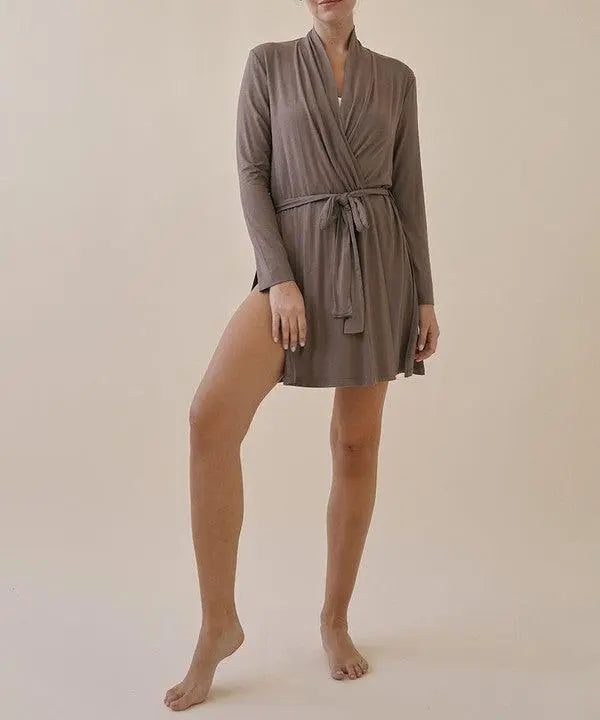 BAMBOO HER ROBE CARDIGAN - FamilyClothes