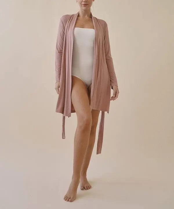 BAMBOO HER ROBE CARDIGAN - FamilyClothes