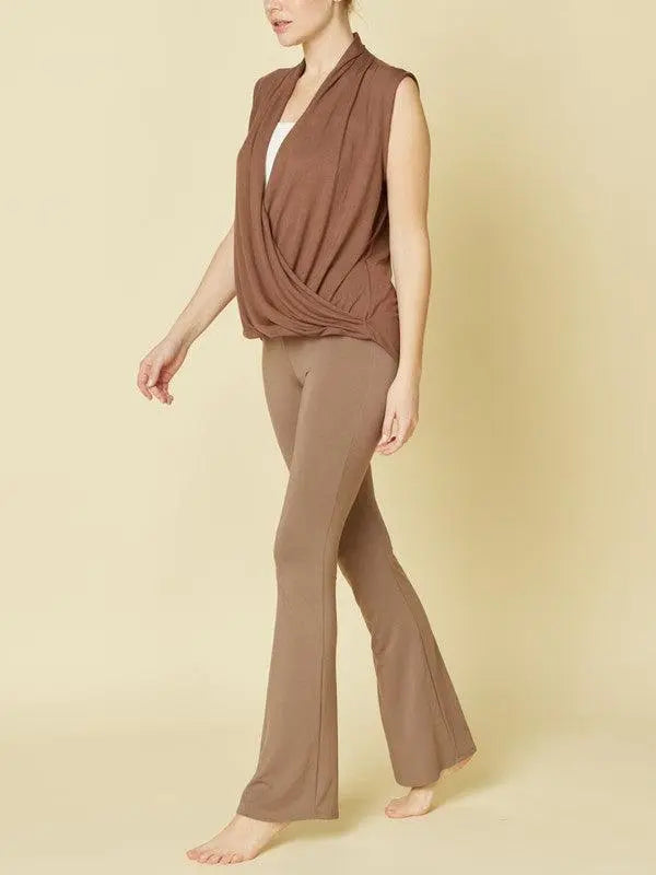 BAMBOO SLIM BELL YOGA PANTS - FamilyClothes