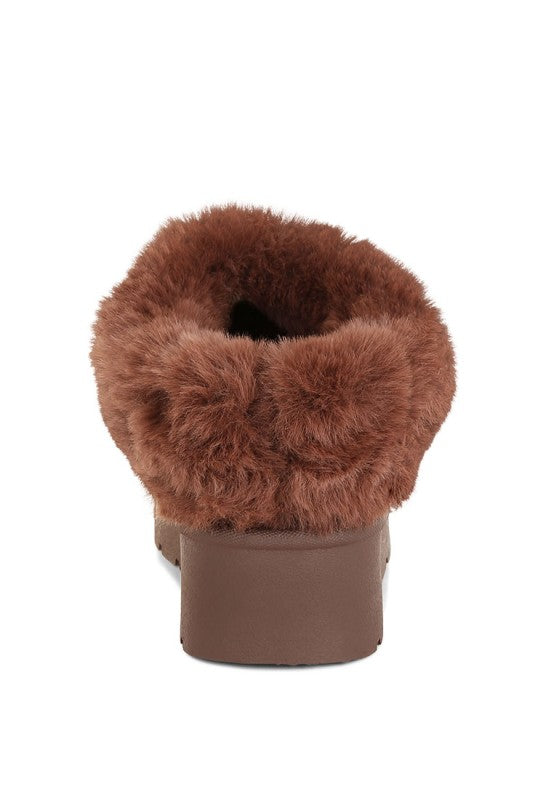 Aniso Faux Fur Slip On Snow Boots - FamilyClothes