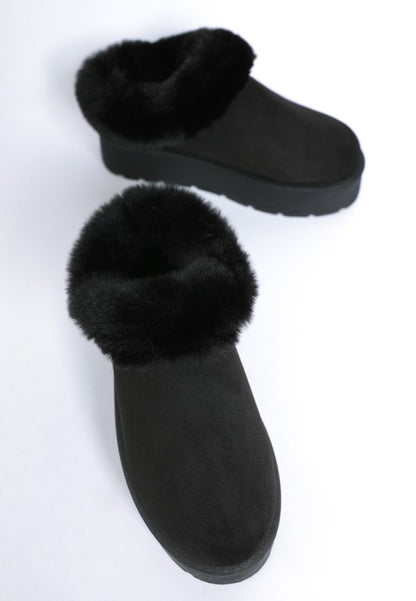 Aniso Faux Fur Slip On Snow Boots - FamilyClothes