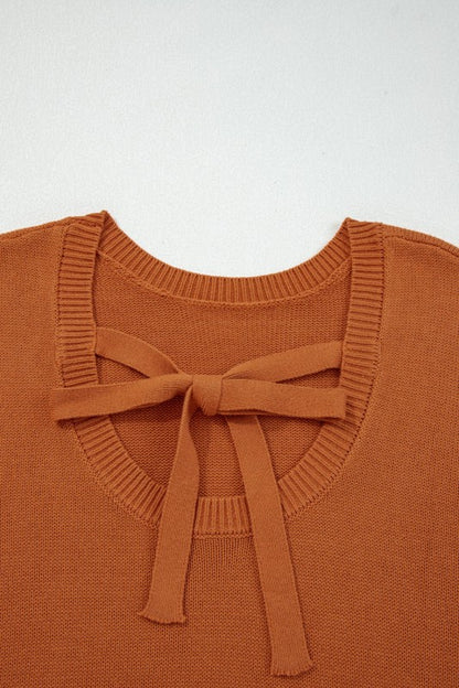 Abigail Trim Drop Shoulder Sweater - FamilyClothes