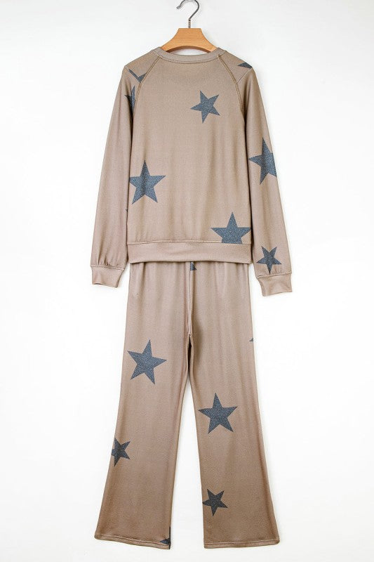 Star Top and Pants Lounge Set - FamilyClothes