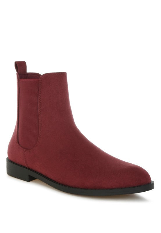 Ayasa Low Block Heel Chelsea Boots - FamilyClothes