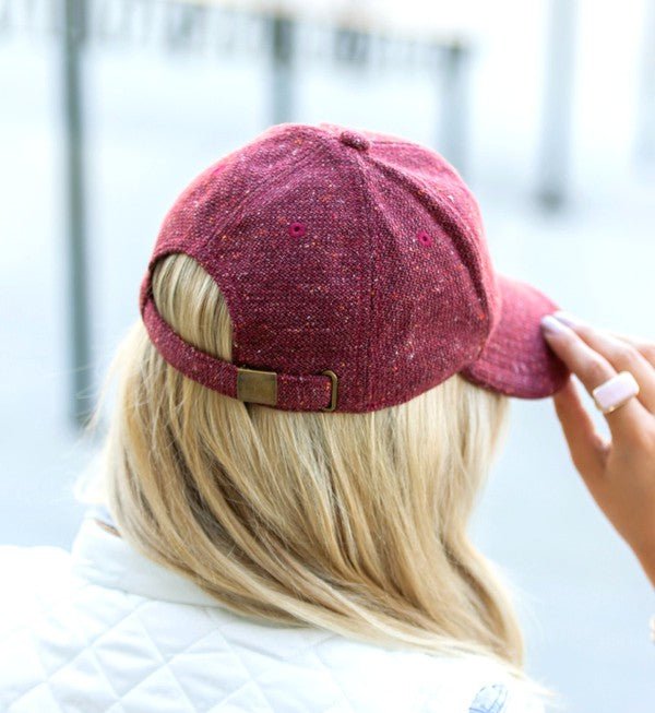 Fall Tweed Ball Cap - FamilyClothes