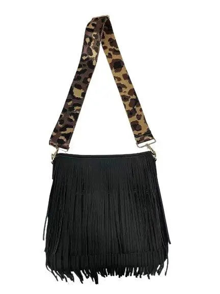 Kelce Influencer Style Vegan Fringe Bucket bag - S - FamilyClothes