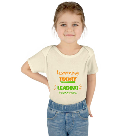 Learning Today Leading Tomorrow Baby Bodysuit, Cute Infant Onesie, Eco - Friendly Baby Clothes, Green Theme Outfit, Baby Shower Gift - FamilyClothes