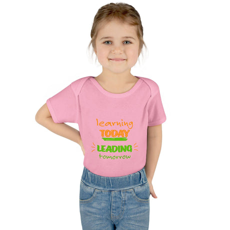 Learning Today Leading Tomorrow Baby Bodysuit, Cute Infant Onesie, Eco - Friendly Baby Clothes, Green Theme Outfit, Baby Shower Gift - FamilyClothes