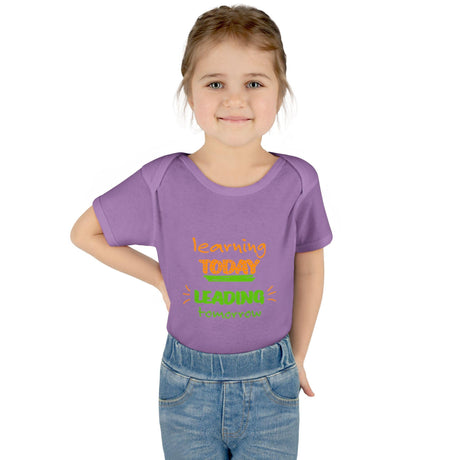Learning Today Leading Tomorrow Baby Bodysuit, Cute Infant Onesie, Eco - Friendly Baby Clothes, Green Theme Outfit, Baby Shower Gift - FamilyClothes