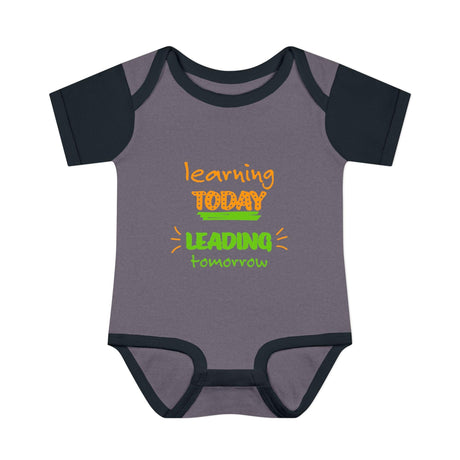 Learning Today Leading Tomorrow Baby Bodysuit, Cute Infant Onesie, Eco - Friendly Baby Clothes, Green Theme Outfit, Baby Shower Gift - FamilyClothes