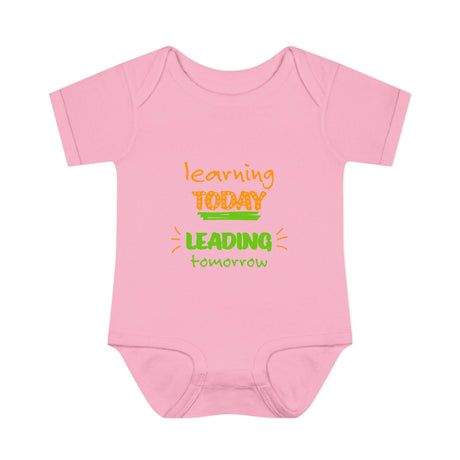 Learning Today Leading Tomorrow Baby Bodysuit, Cute Infant Onesie, Eco - Friendly Baby Clothes, Green Theme Outfit, Baby Shower Gift - FamilyClothes
