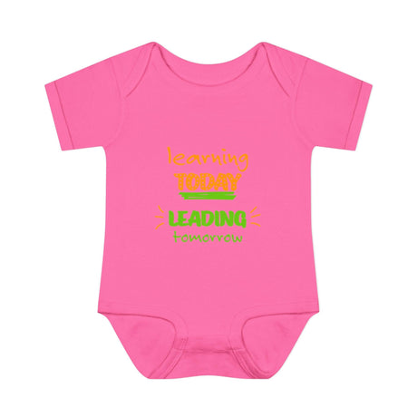 Learning Today Leading Tomorrow Baby Bodysuit, Cute Infant Onesie, Eco - Friendly Baby Clothes, Green Theme Outfit, Baby Shower Gift - FamilyClothes