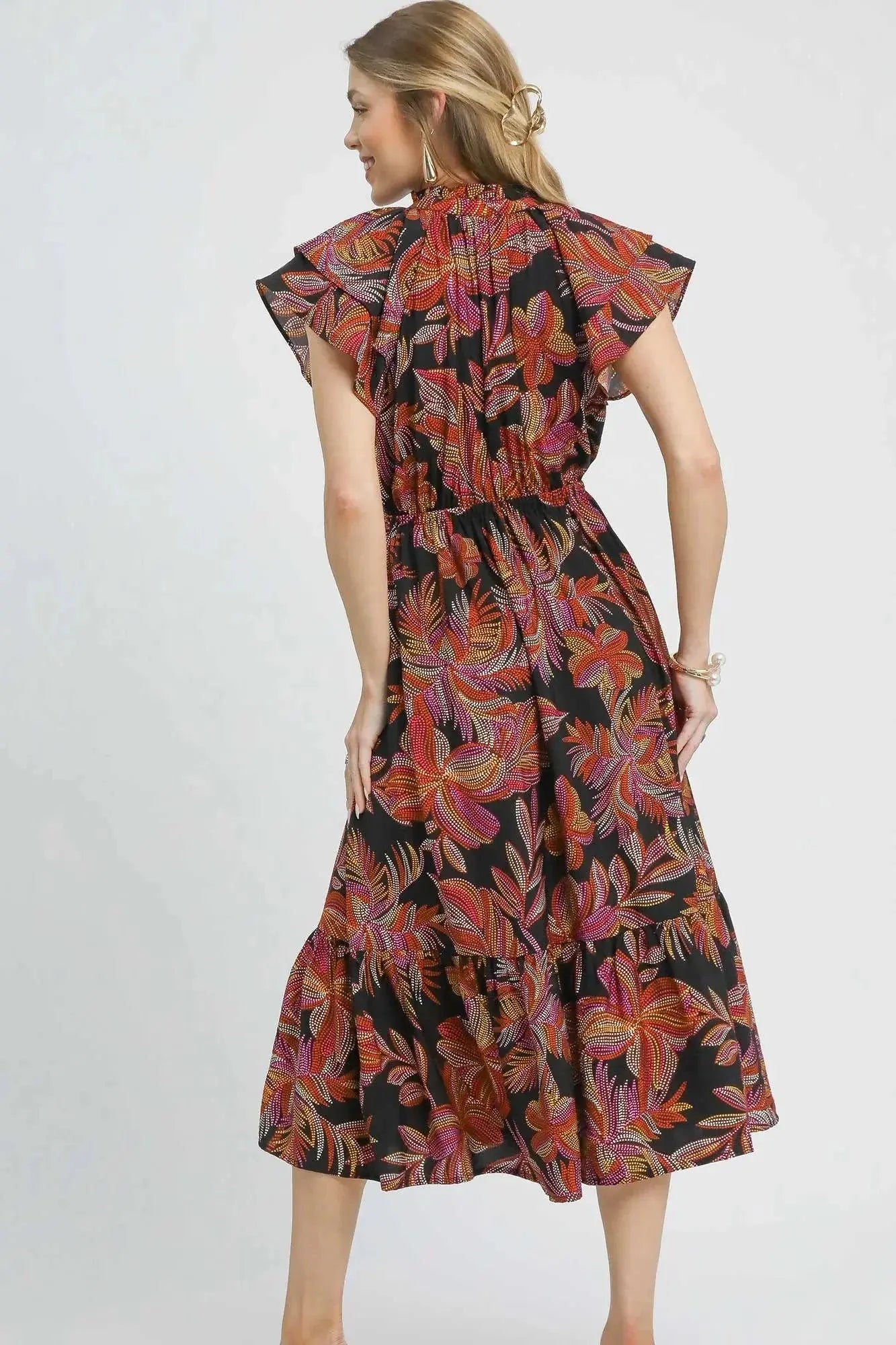 Mix Ruffle Sleeve