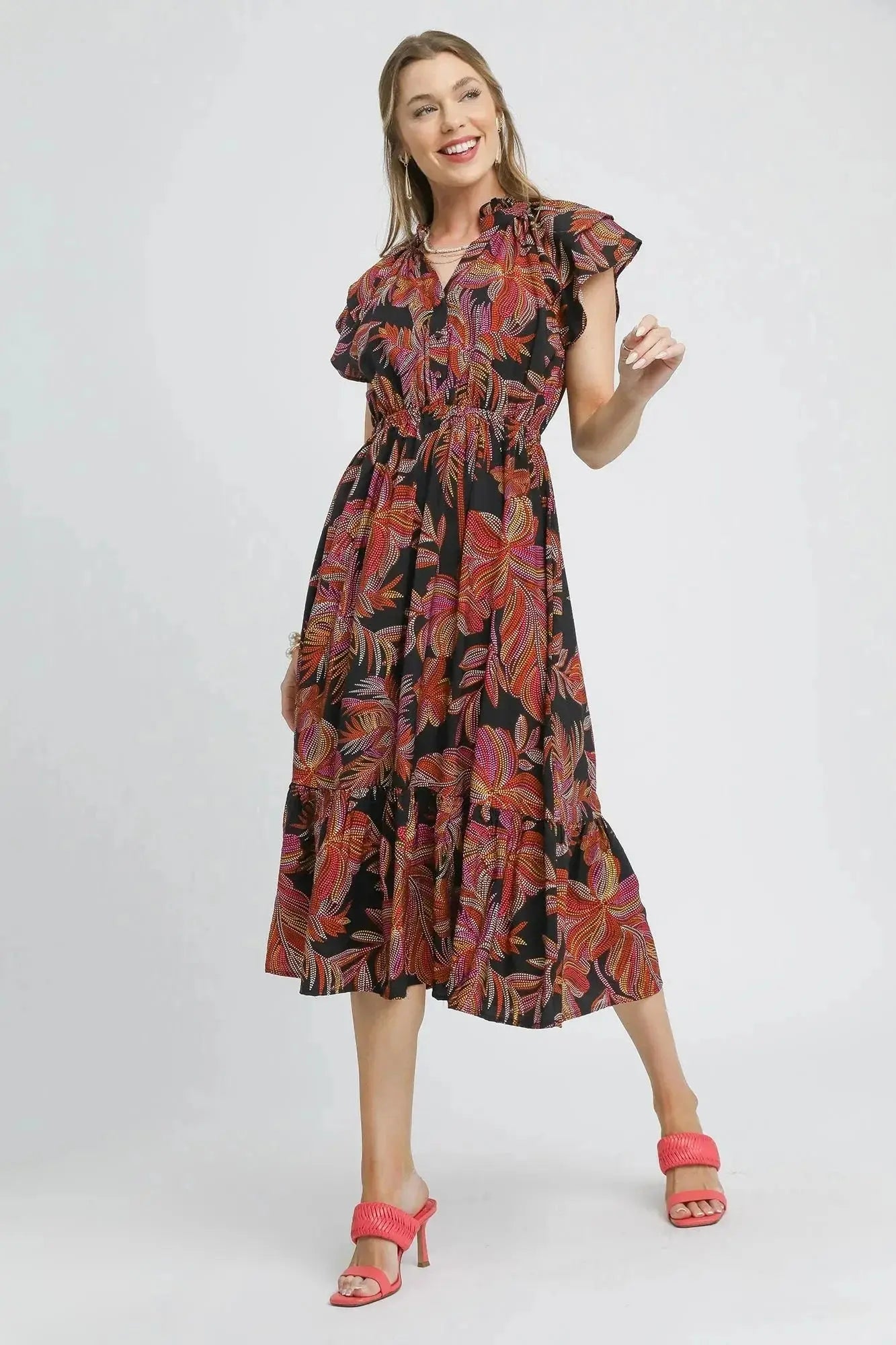 Mix Ruffle Sleeve