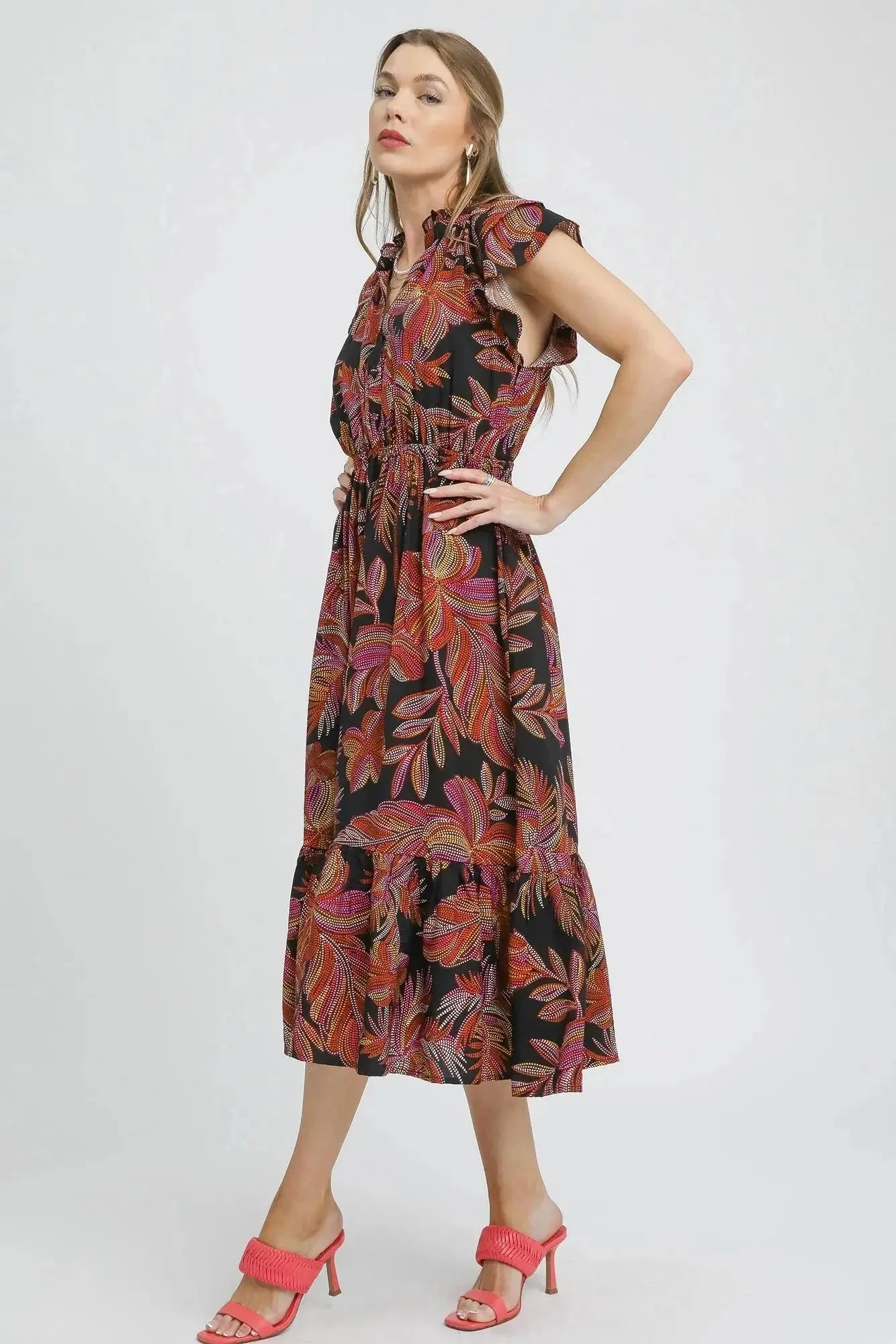 Mix Ruffle Sleeve