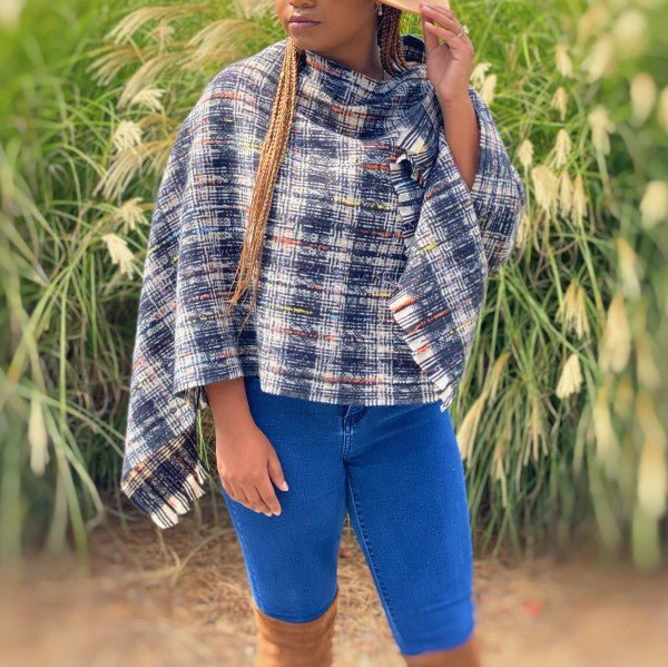 Tweed Please Luxe Poncho - FamilyClothes