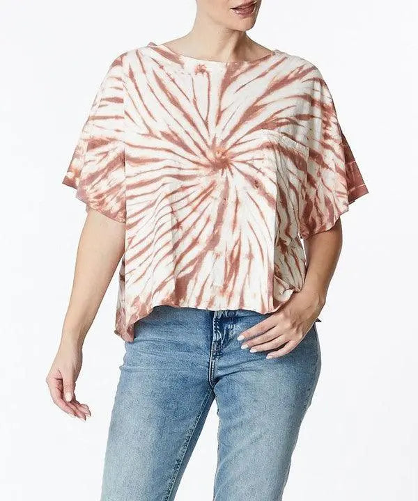 TWIST COTTON TIE DYE T - FamilyClothes