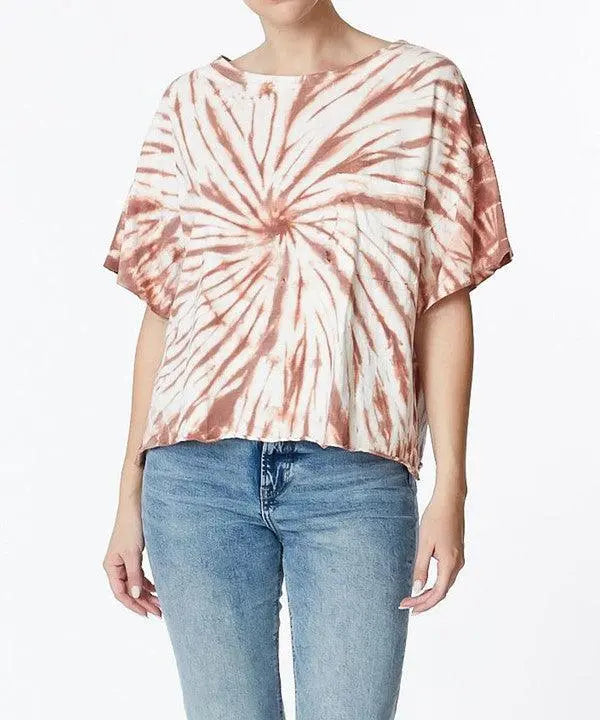 TWIST COTTON TIE DYE T - FamilyClothes