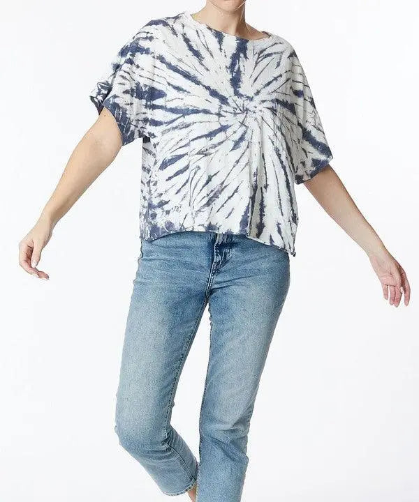 TWIST COTTON TIE DYE T - FamilyClothes