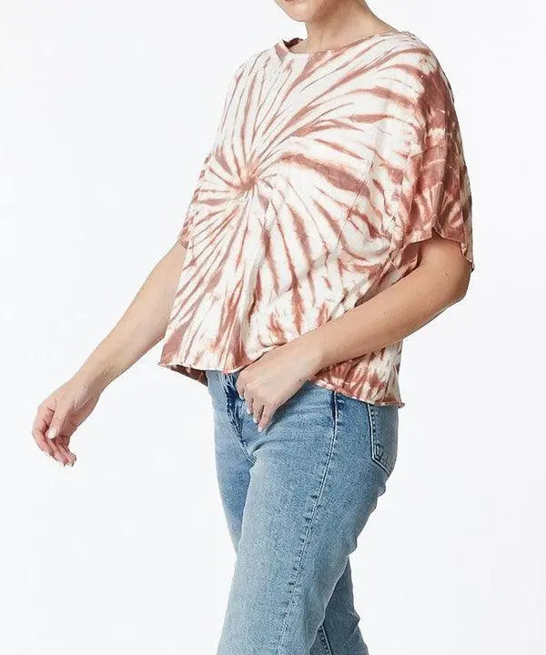 TWIST COTTON TIE DYE T - FamilyClothes