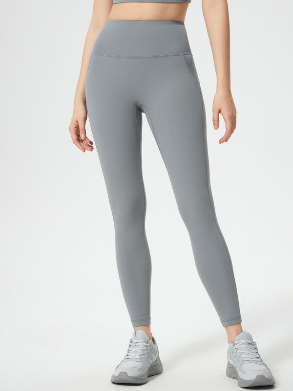 Wide Waistband Leggings - FamilyClothes